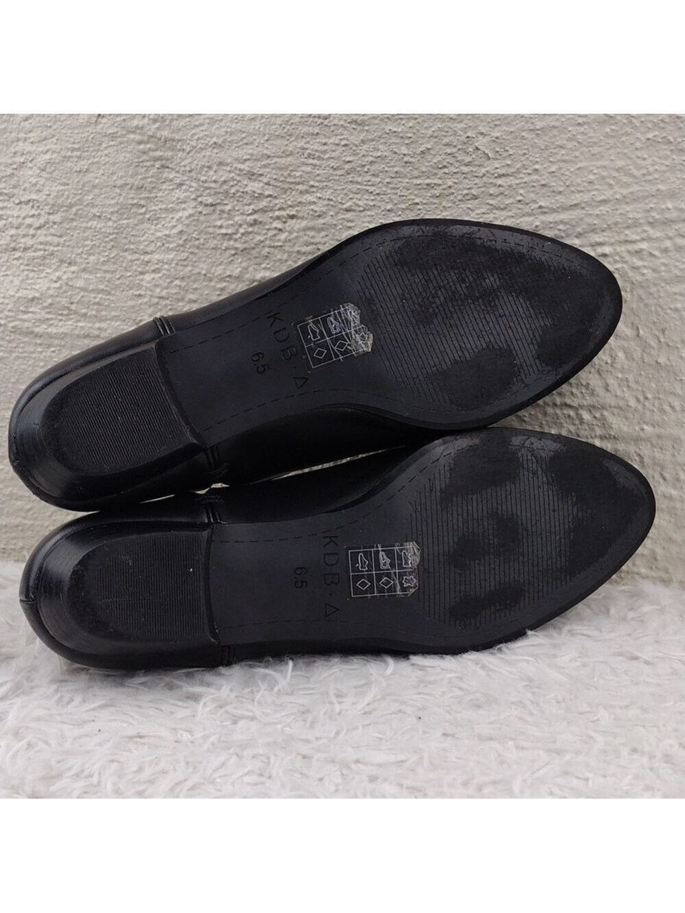 Kelsi Dagger Brooklyn Odin Black Leather Upper Pointed-Toe Slip On Loafer Shoes - Picture 7 of 16